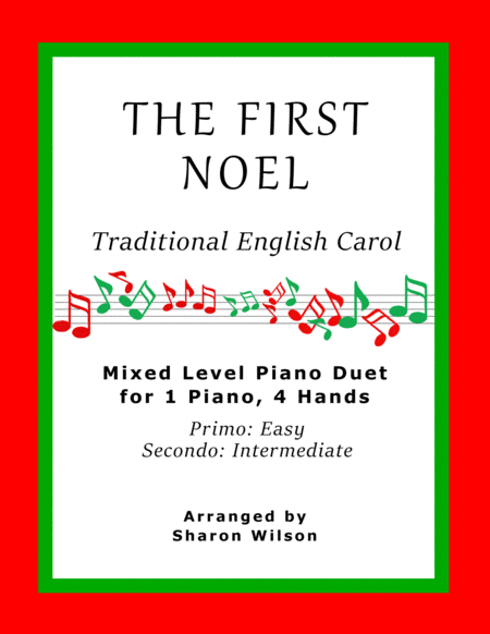 The First Noel Easy Piano Duet 1 Piano 4 Hands Sheet Music