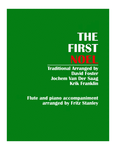 The First Noel Flute Piano Accompaniment Sheet Music