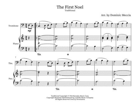 Free Sheet Music The First Noel Low Brass And Piano