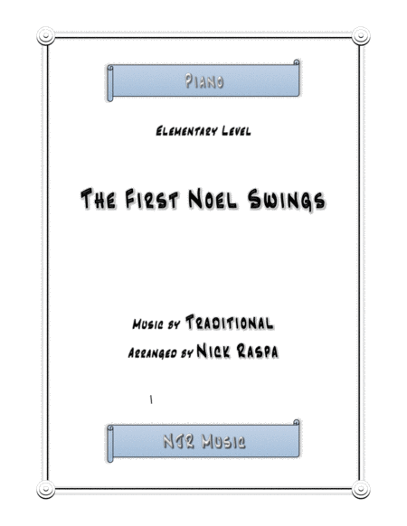 The First Noel Swings Elementary Piano Sheet Music