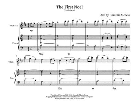 Free Sheet Music The First Noel Tenor Soprano Sax And Piano