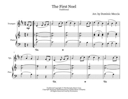 Free Sheet Music The First Noel Trumpet And Piano
