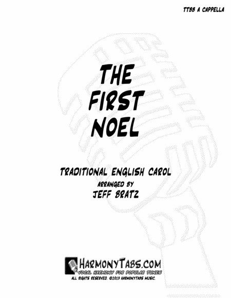 The First Noel Ttbb A Cappella Sheet Music