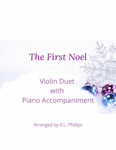 The First Noel Violin Duet With Piano Accompaniment Sheet Music