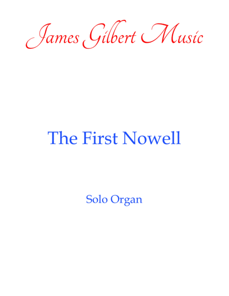 The First Nowell Or097 Sheet Music