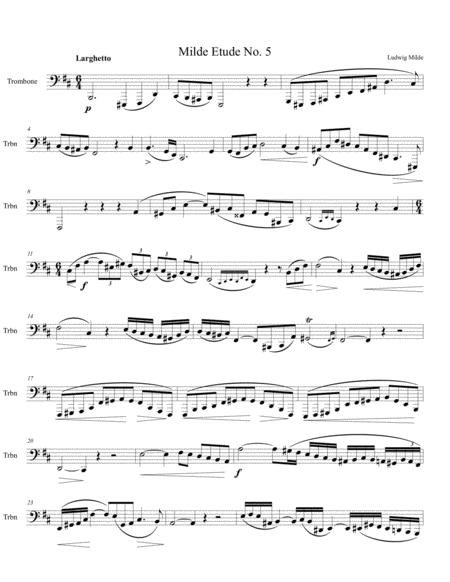 Free Sheet Music The First Of A Set Of Three Etudes Originally For Bassoon Adapted For Bass Trombone