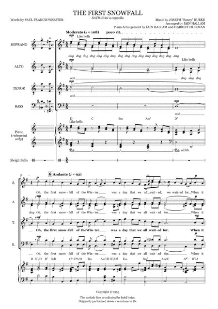 The First Snowfall Ssaattbb A Cappella Sheet Music