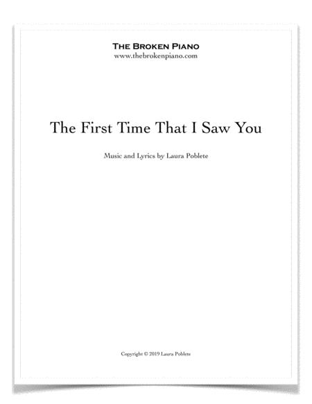 The First Time That I Saw You Sheet Music