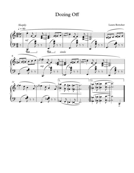 The Flip Flop Song Piano Accompaniment Track Sheet Music