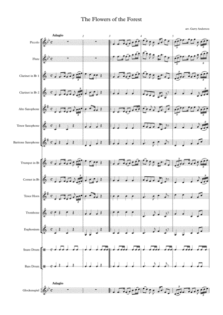 The Flowers Of The Forest Sheet Music