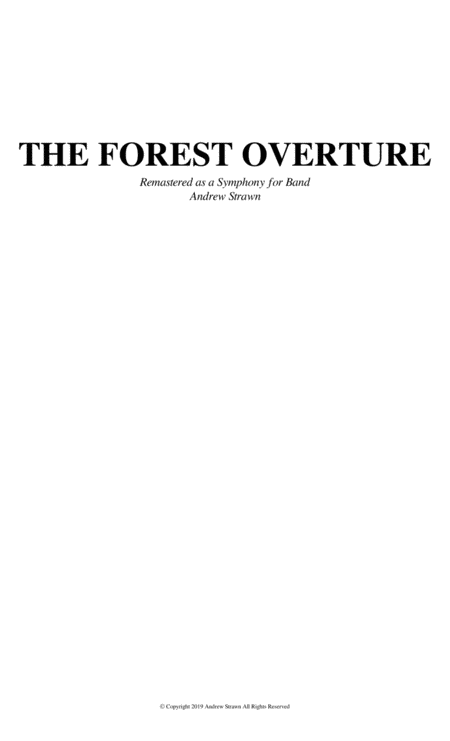 Free Sheet Music The Forest Overture