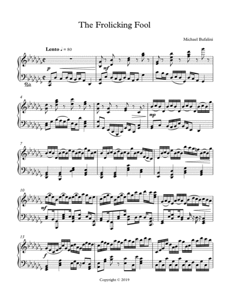 The Frolicking Fool Sheet Music