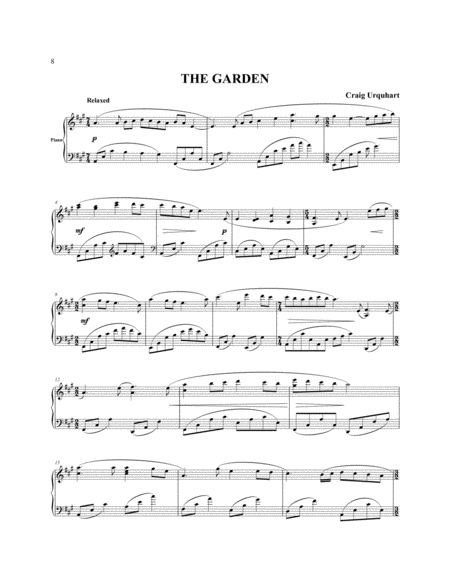 Free Sheet Music The Garden