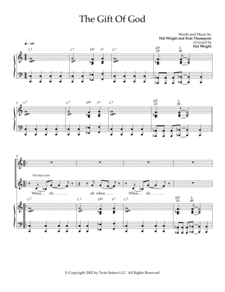 The Gift Of God Sheet Music