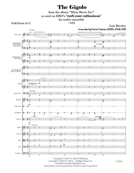 The Gigolo From Curb Your Enthusiasm Full Score Set Of Parts Sheet Music