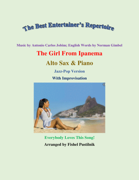 The Girl From Ipanema Garota De Ipanema For Alto Sax And Piano With Improvisation Video Sheet Music