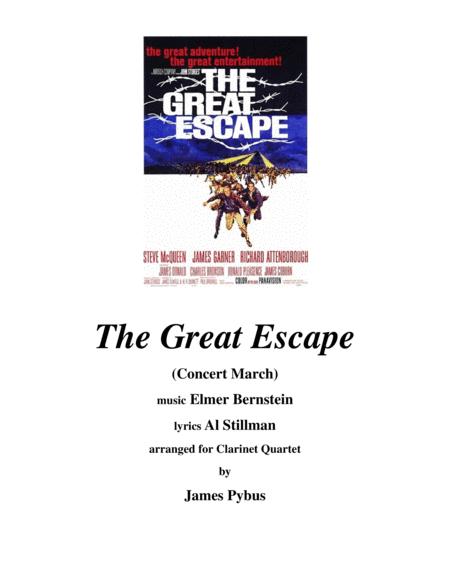 The Great Escape March Clarinet Quartet Arrangement Sheet Music