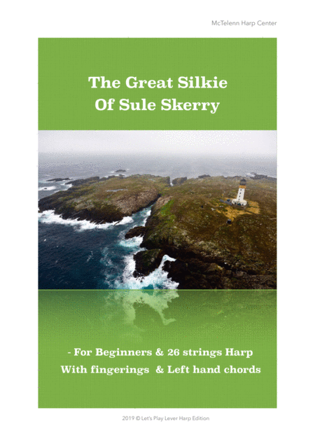 The Great Silkie Of Sule Skerry For Beginners 26 Strings Harp Fingerings Left Hand Chords By Eve Mctelenn Only Score Sheet Music