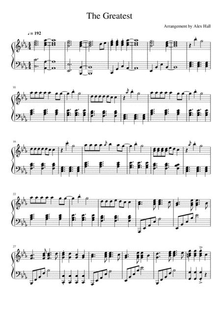 The Greatest Sheet Music