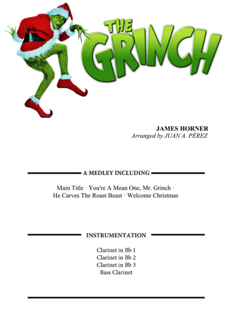 Free Sheet Music The Grinch