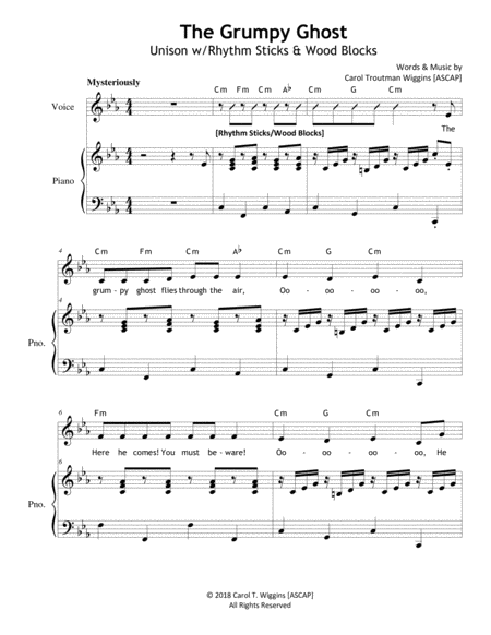 The Grumpy Ghost Sheet Music