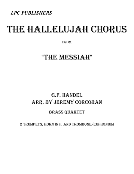 The Hallelujah Chorus For Brass Quartet Sheet Music