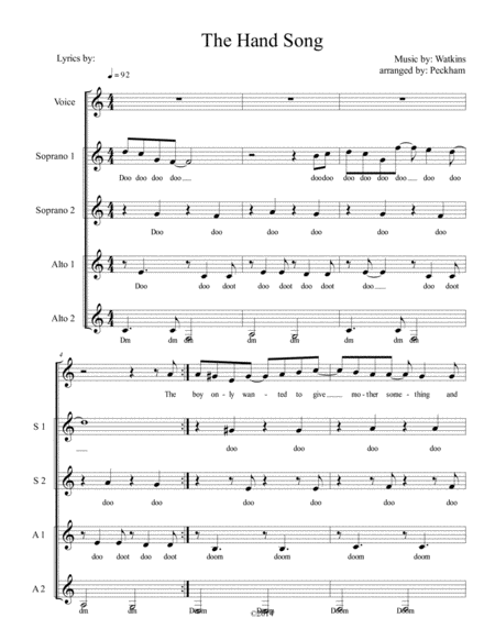 The Hand Song Sheet Music