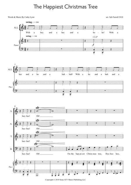 Free Sheet Music The Happiest Christmas Tree Satb