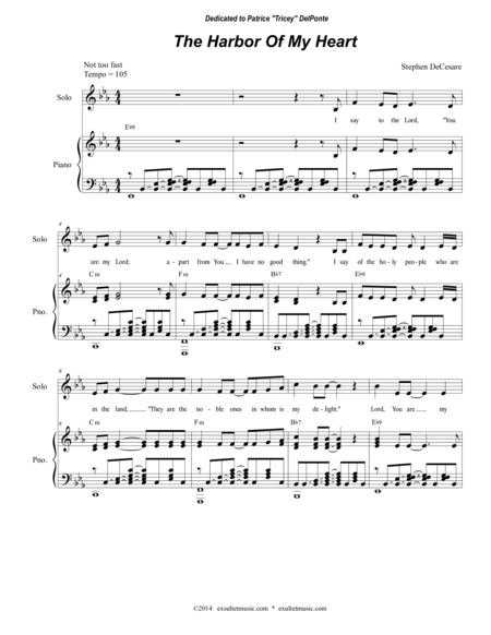 The Harbor Of My Heart Sheet Music