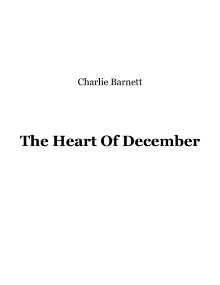 Free Sheet Music The Heart Of December