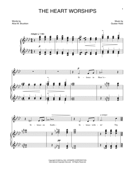 The Heart Worships Sheet Music