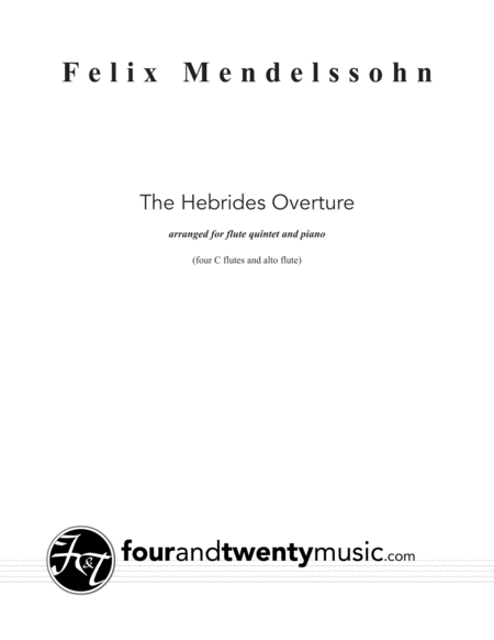 The Hebrides Overture Fingals Cave Sheet Music