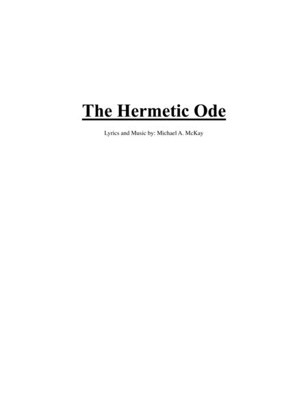 The Hermetic Ode Sheet Music