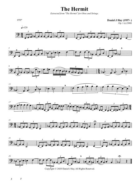 Free Sheet Music The Hermit Solo Bass Clef