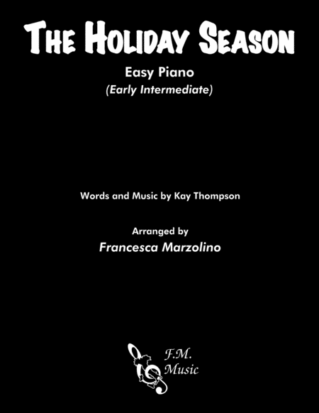 Free Sheet Music The Holiday Season Easy Piano Early Intermediate