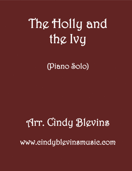 The Holly And The Ivy Piano Solo From My Book Holiday Favorites For Piano Sheet Music