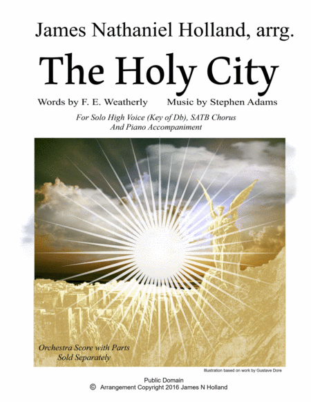 The Holy City For High Voice Satb Chorus And Piano Sheet Music