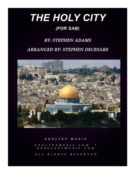 Free Sheet Music The Holy City For Sab