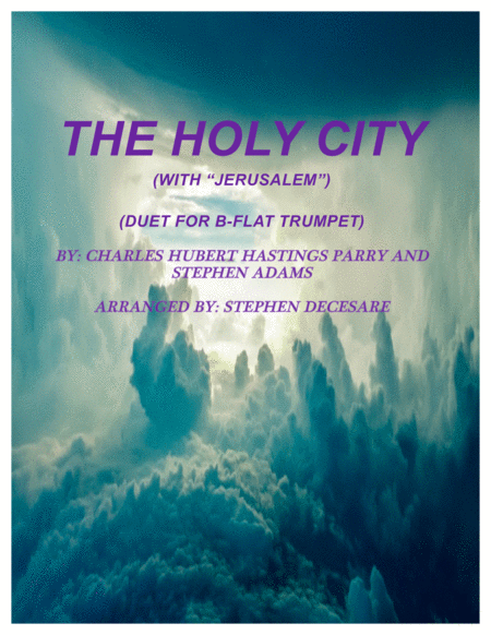 Free Sheet Music The Holy City With Jerusalem Duet For Bb Trumpet