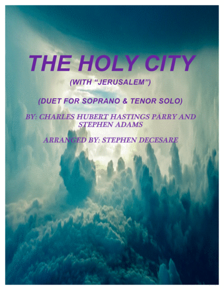 The Holy City With Jerusalem Duet For Soprano Tenor Solo Sheet Music