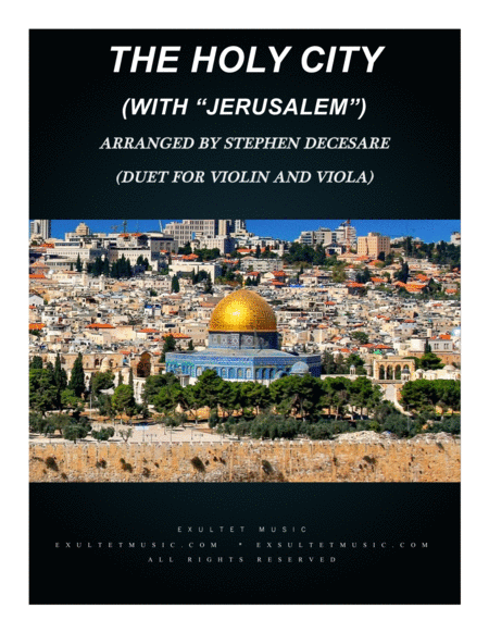 Free Sheet Music The Holy City With Jerusalem Duet For Violin And Viola