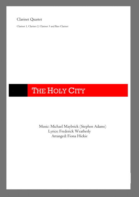 Free Sheet Music The Holy City