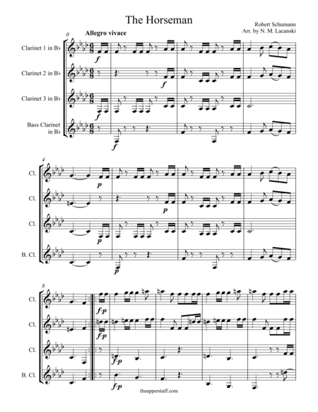 Free Sheet Music The Horseman