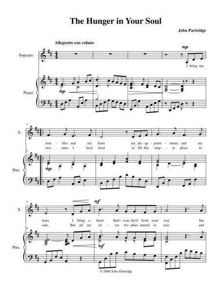 The Hunger In Your Soul Sheet Music