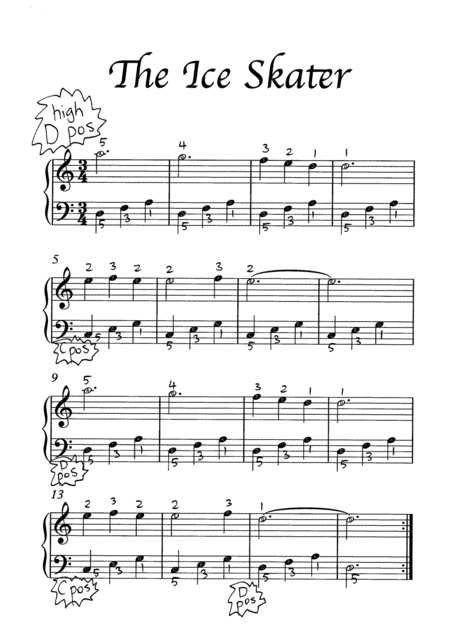 Free Sheet Music The Ice Skater