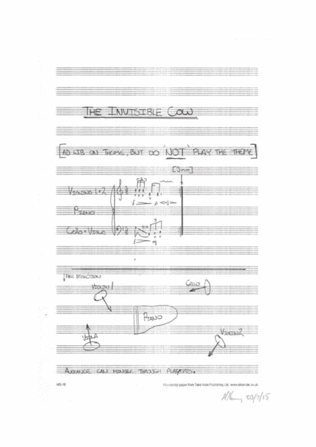 The Invisible Cow Sheet Music