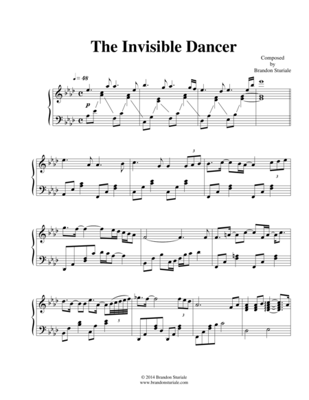 The Invisible Dancer Sheet Music