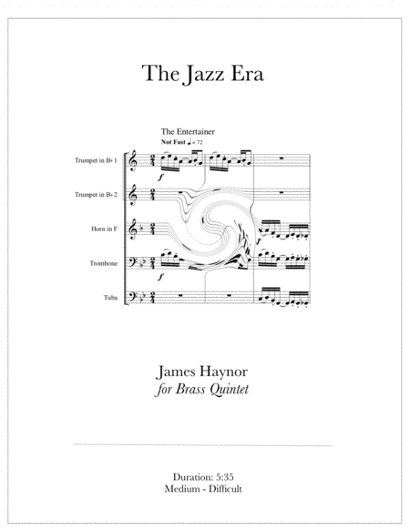 The Jazz Era For Brass Quintet Sheet Music