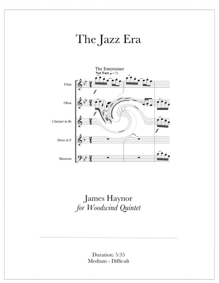 The Jazz Era For Woodwind Quintet Sheet Music