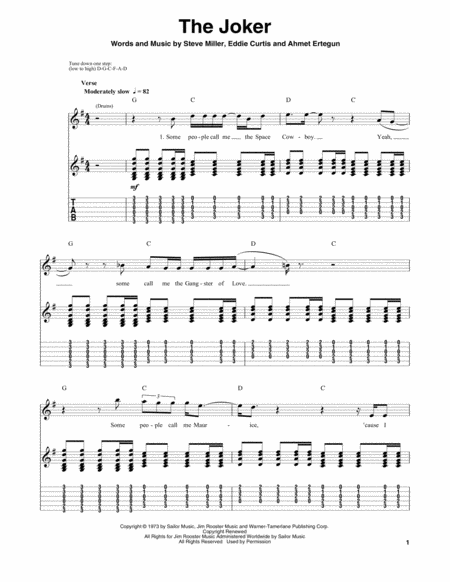 The Joker Sheet Music